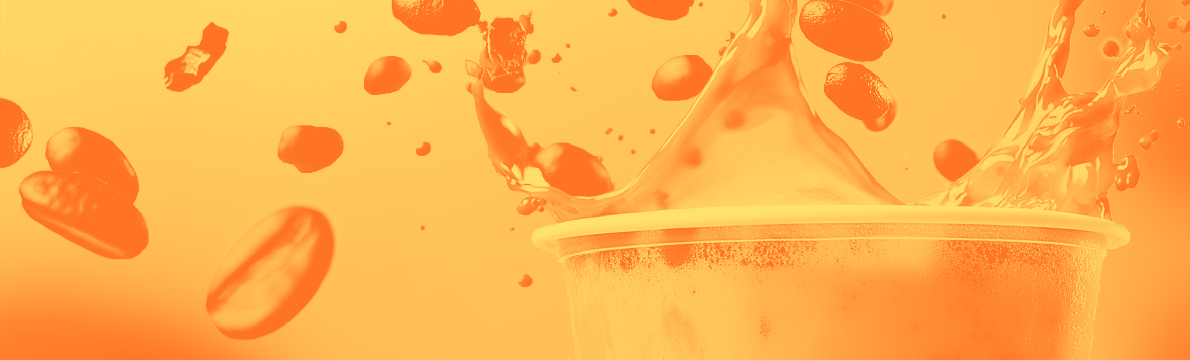 coffee cup with splashing liquid